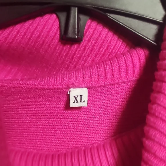 Pink Cowl Neck Sweater - Picture 4 of 5